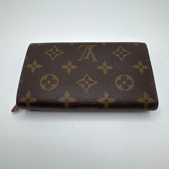 Louis Vuitton Tresor Bifold Wallet Porte Monnaie Vier Monogram Canvas Brown OS - Picture 13 of 13